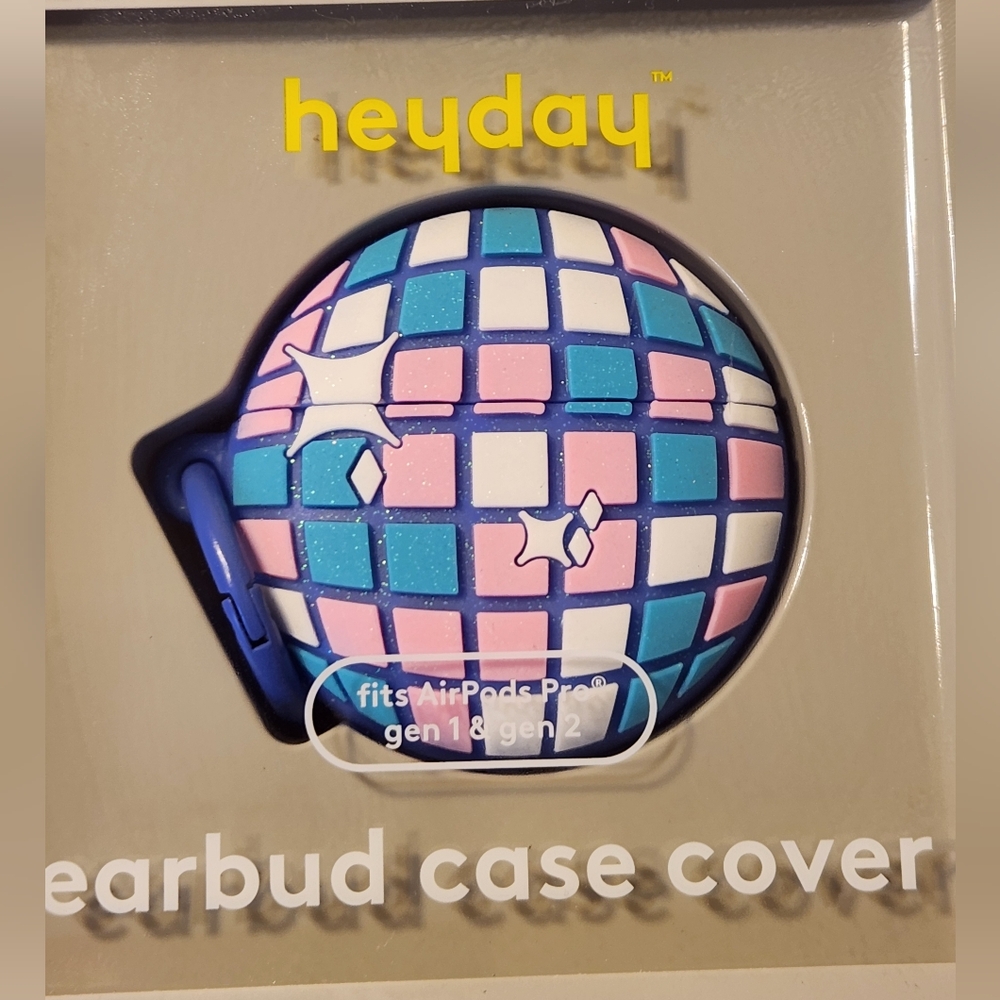 8 New Heyday Earbud Case Cover Fits AirPods Pro gen 1 & 2 - Disco Ball Sealed